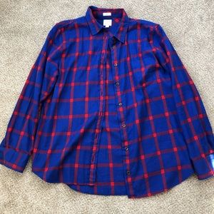 J Crew Flannel Plaid Large Petite